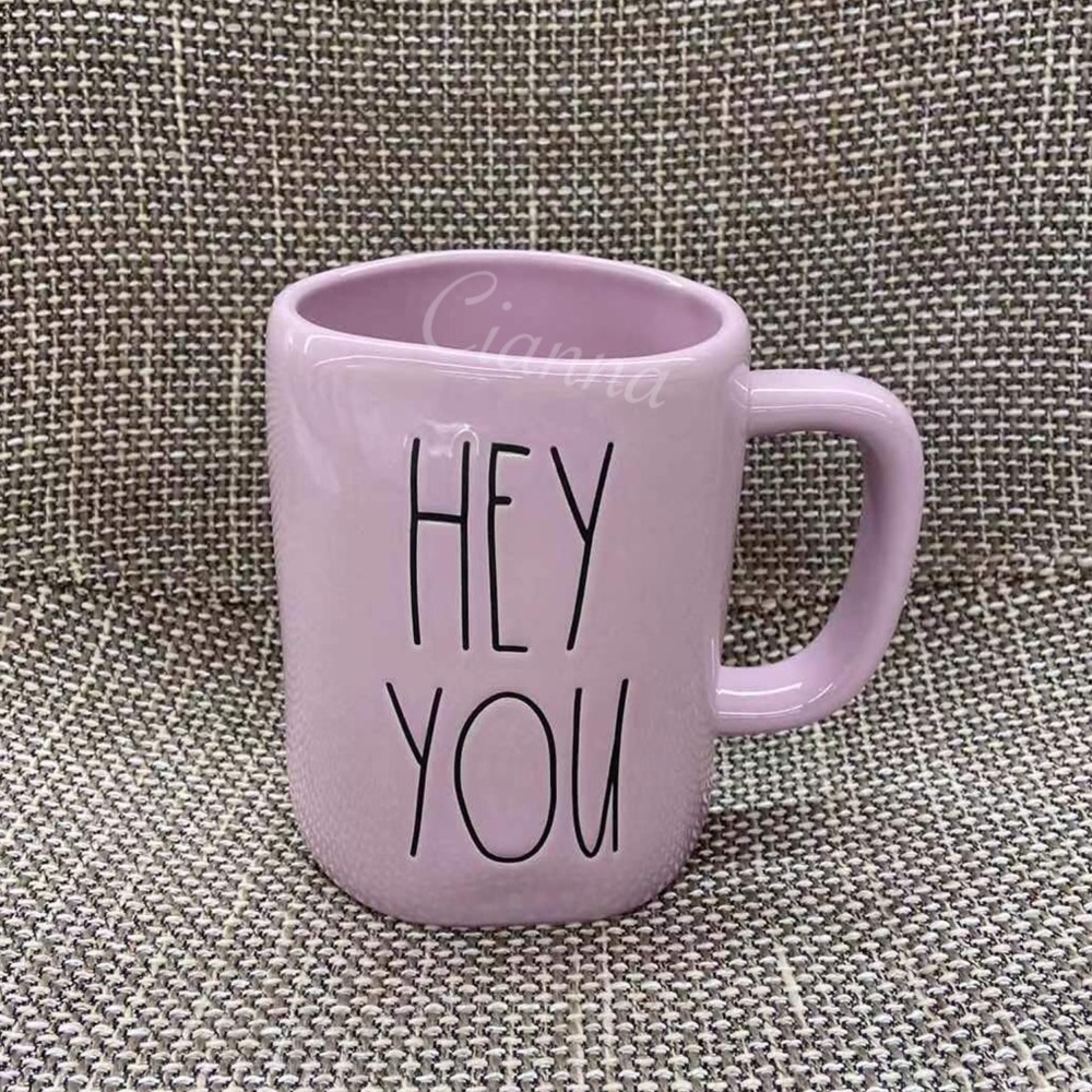 Rae Dunn Purple Hey You Mug